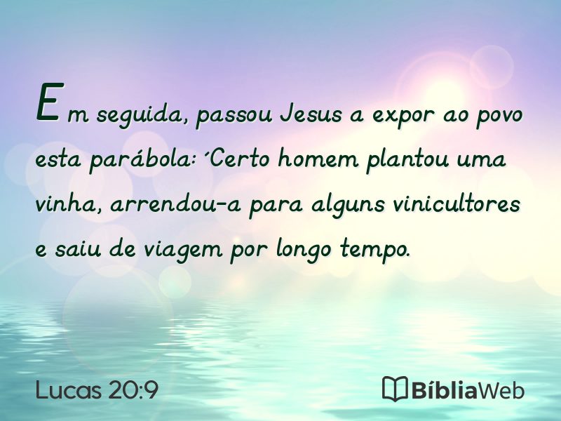 Lucas 20:9 em imagem para compartilhar