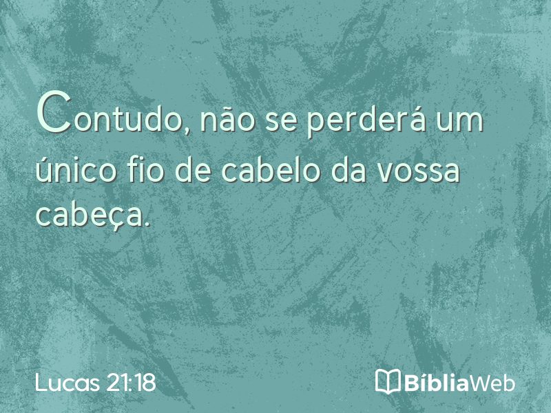 Lucas 21:18 em imagem para compartilhar