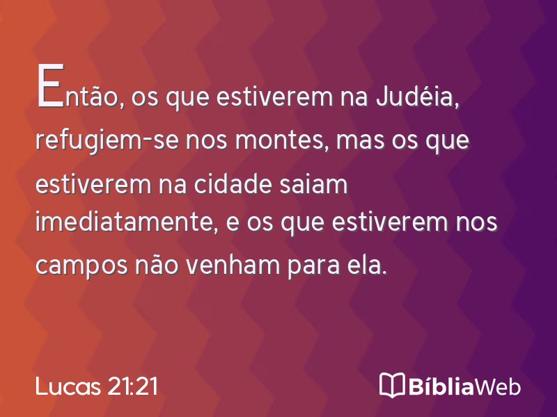 Lucas 21:21 em imagem para compartilhar