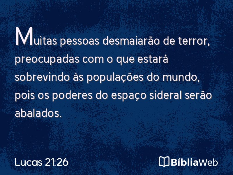 Lucas 21:26 em imagem para compartilhar