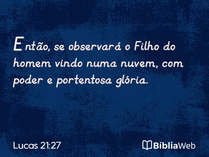 Lucas 21:27 em imagem para compartilhar