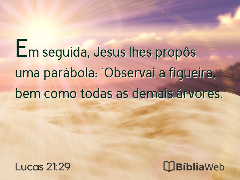 Lucas 21:29 em imagem para compartilhar