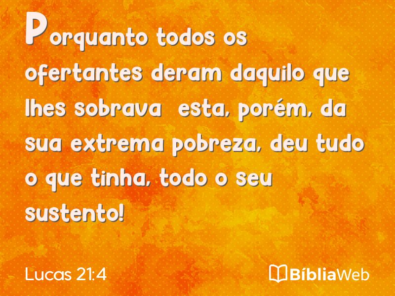 Lucas 21:4 em imagem para compartilhar