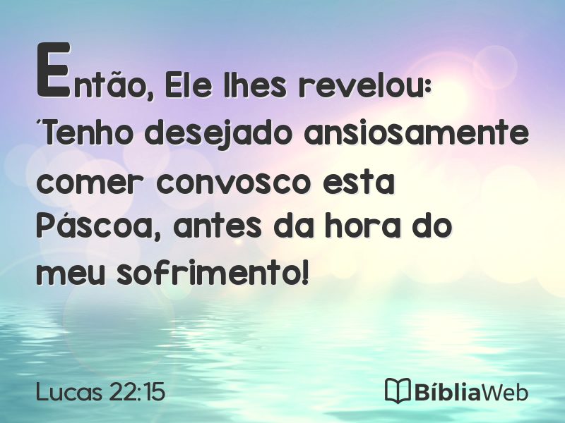 Lucas 22:15 em imagem para compartilhar