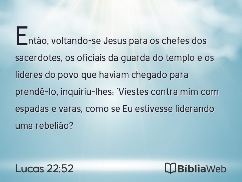Lucas 22:52 em imagem para compartilhar