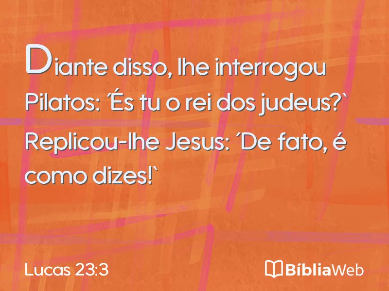 Lucas 23:3 em imagem para compartilhar