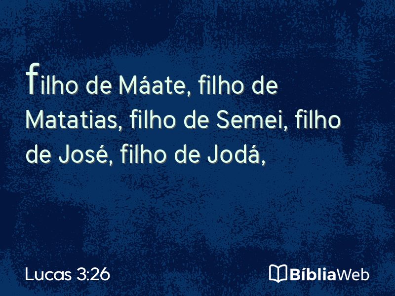 Lucas 3:26 em imagem para compartilhar