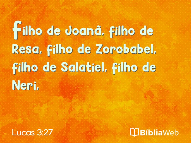 Lucas 3:27 em imagem para compartilhar