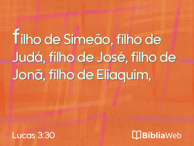 Lucas 3:30 em imagem para compartilhar