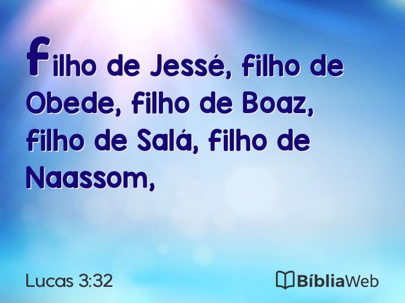 Lucas 3:32 em imagem para compartilhar