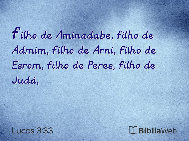 Lucas 3:33 em imagem para compartilhar