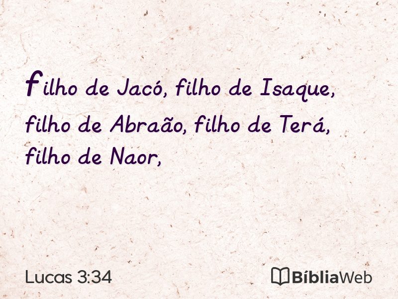 Lucas 3:34 em imagem para compartilhar