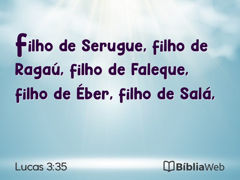 Lucas 3:35 em imagem para compartilhar