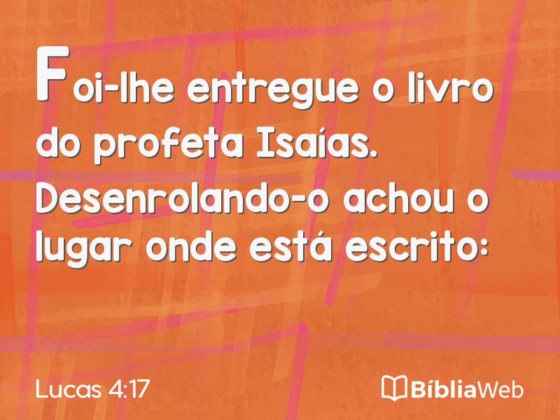 Lucas 4:17 em imagem para compartilhar