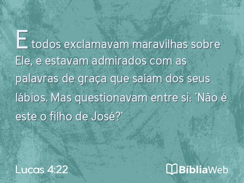 Lucas 4:22 em imagem para compartilhar