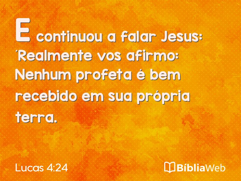 Lucas 4:24 em imagem para compartilhar