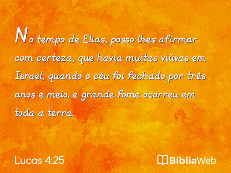 Lucas 4:25 em imagem para compartilhar