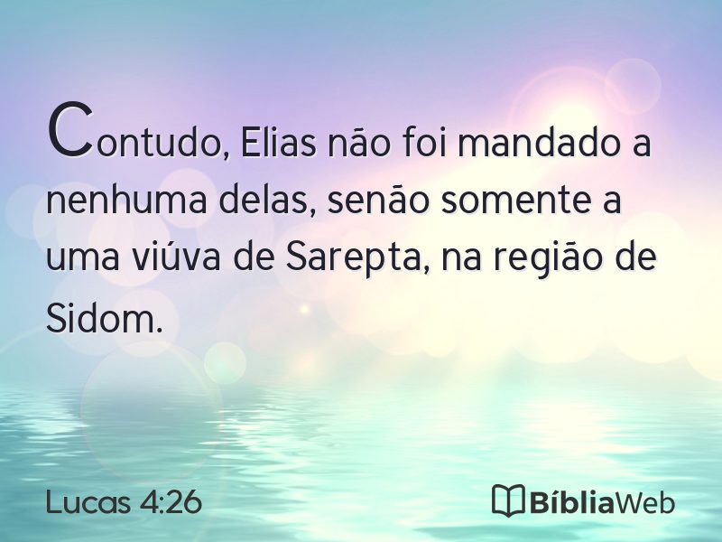 Lucas 4:26 em imagem para compartilhar