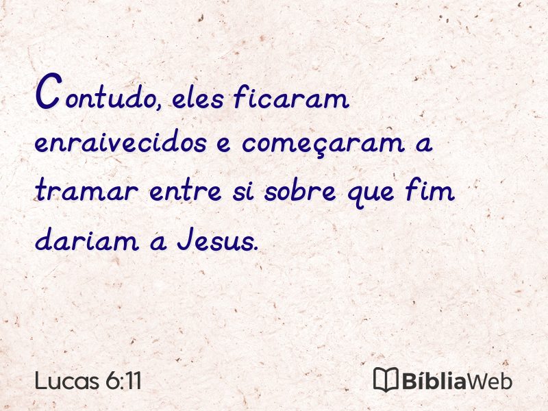 Lucas 6:11 em imagem para compartilhar