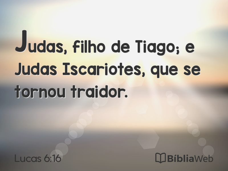 Lucas 6:16 em imagem para compartilhar