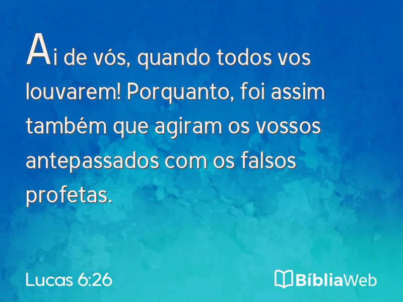Lucas 6:26 em imagem para compartilhar