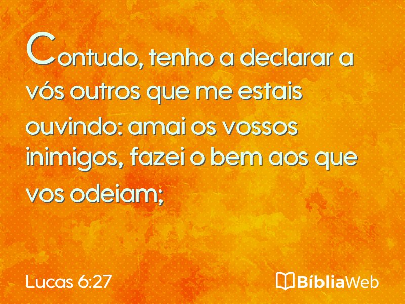 Lucas 6:27 em imagem para compartilhar
