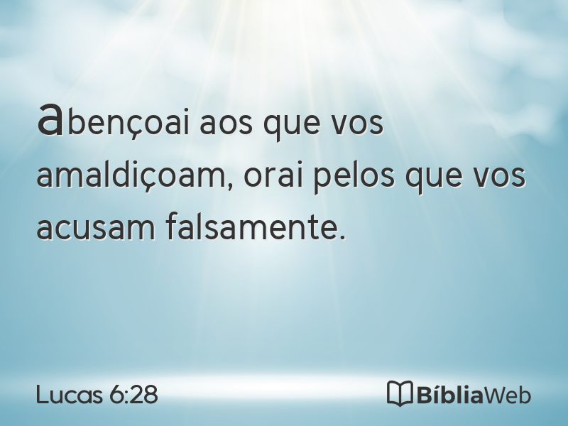 Lucas 6:28 em imagem para compartilhar