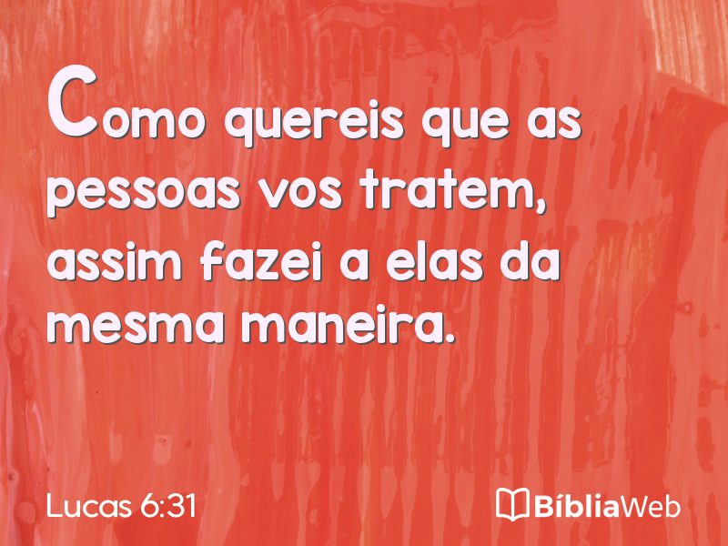 Lucas 6:31 em imagem para compartilhar