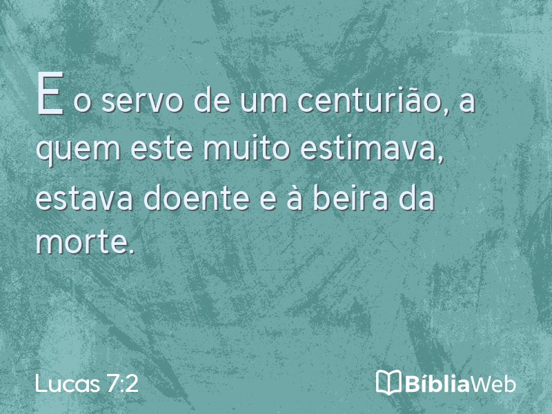 Lucas 7:2 em imagem para compartilhar