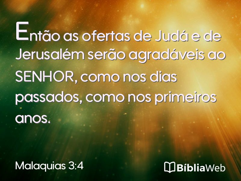 Malaquias 3:4 em imagem para compartilhar