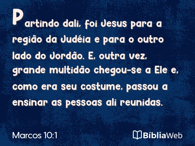 Marcos 10:1 em imagem para compartilhar