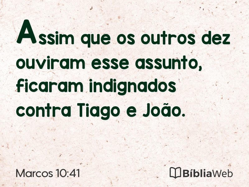 Marcos 10:41 em imagem para compartilhar