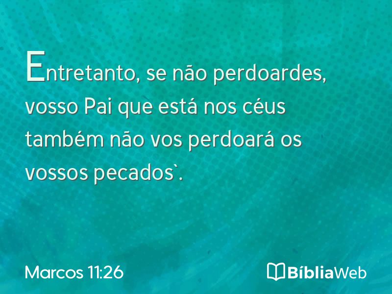 Marcos 11:26 em imagem para compartilhar