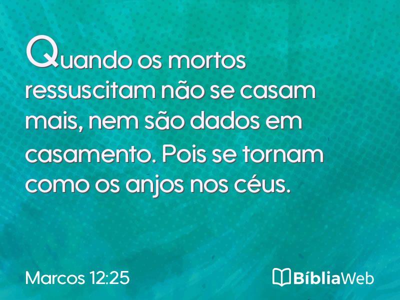 Marcos 12:25 em imagem para compartilhar