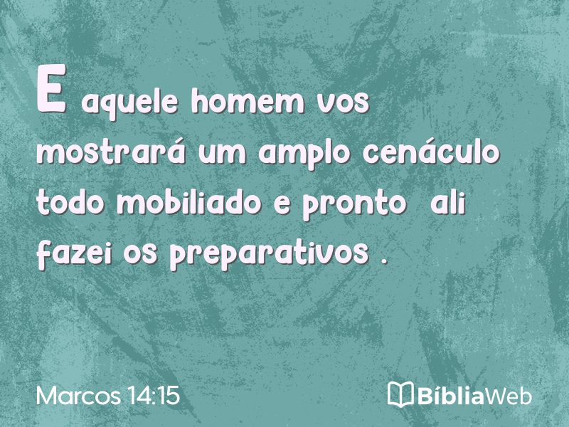 Marcos 14:15 em imagem para compartilhar