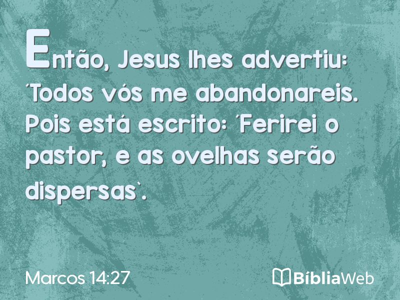 Marcos 14:27 em imagem para compartilhar