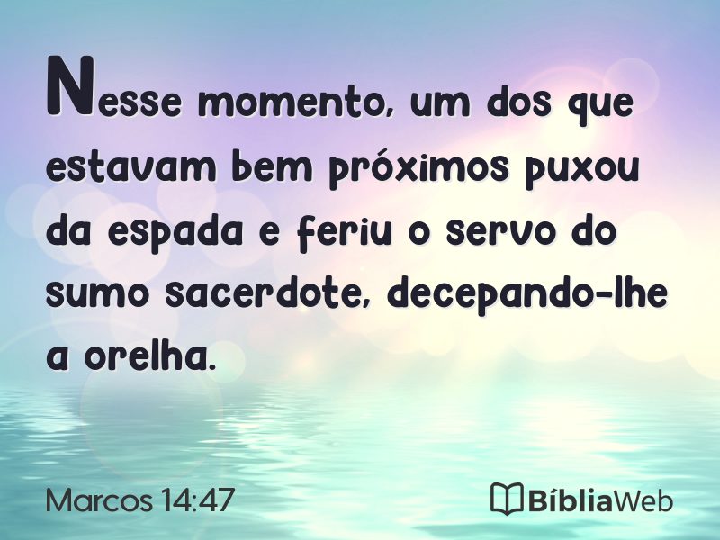 Marcos 14:47 em imagem para compartilhar