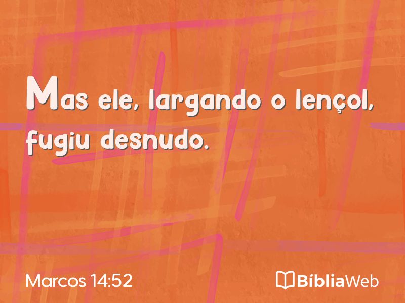 Marcos 14:52 em imagem para compartilhar