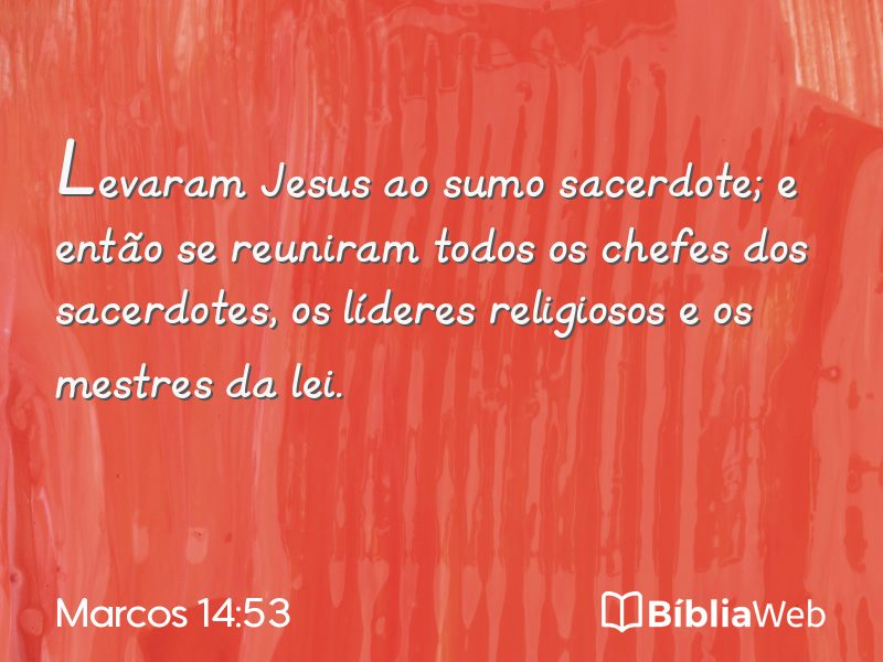 Marcos 14:53 em imagem para compartilhar