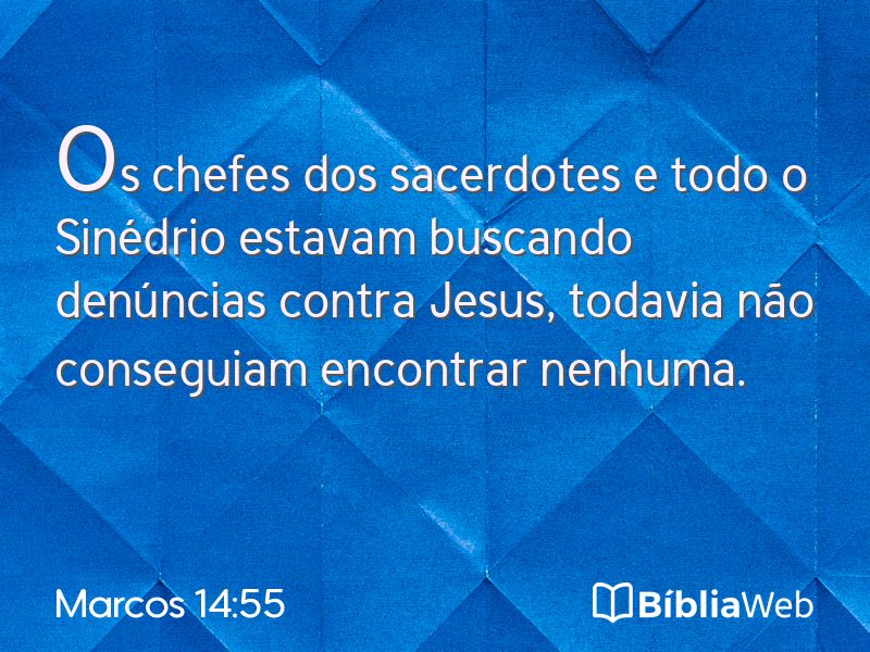 Marcos 14:55 em imagem para compartilhar