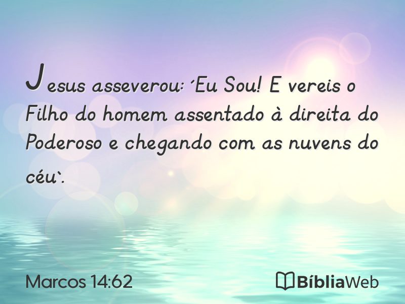 Marcos 14:62 em imagem para compartilhar