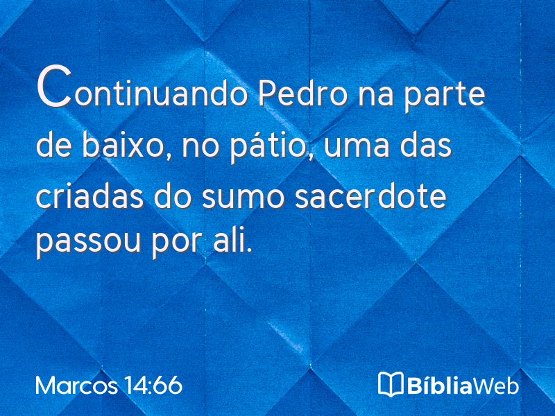 Marcos 14:66 em imagem para compartilhar