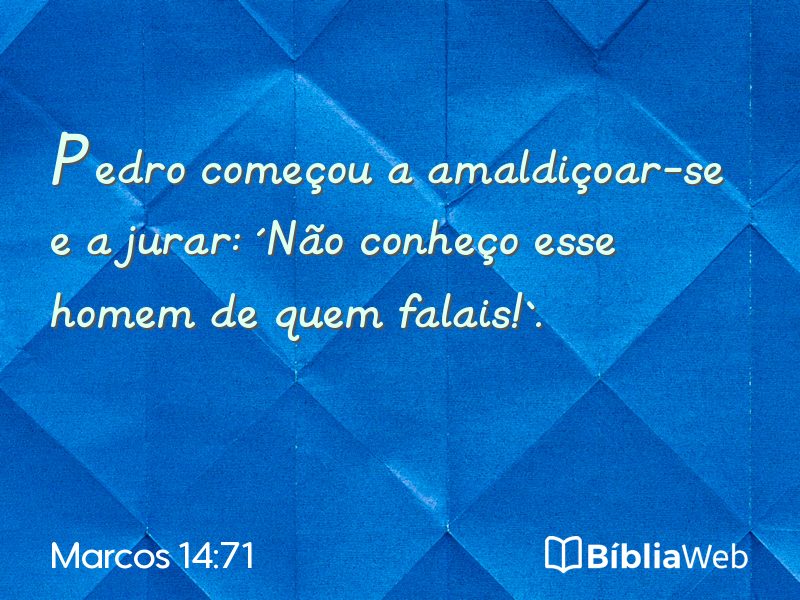 Marcos 14:71 em imagem para compartilhar