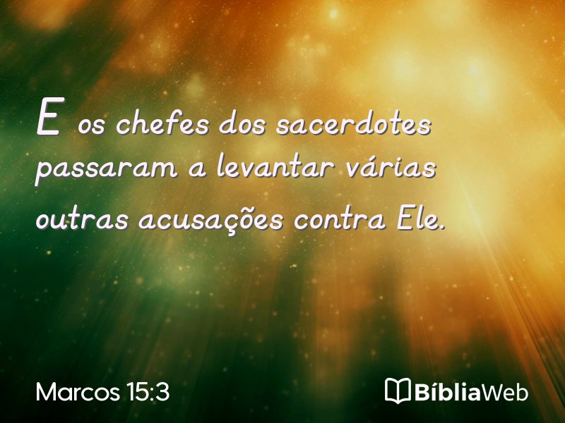 Marcos 15:3 em imagem para compartilhar