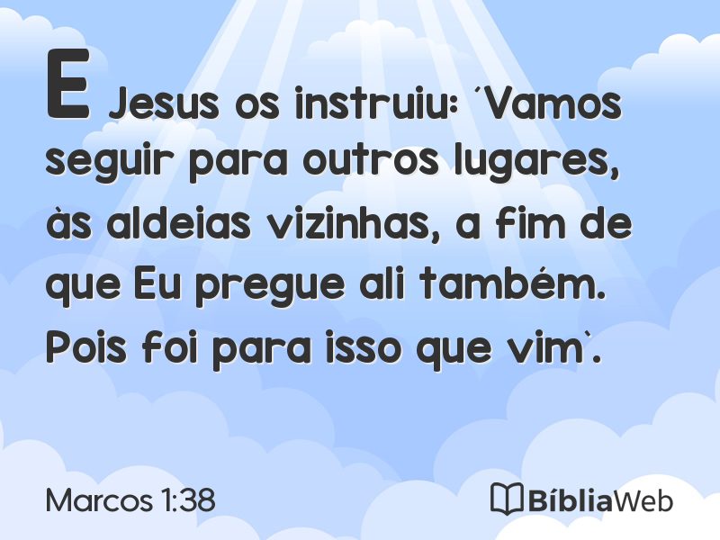 Marcos 1:38 em imagem para compartilhar