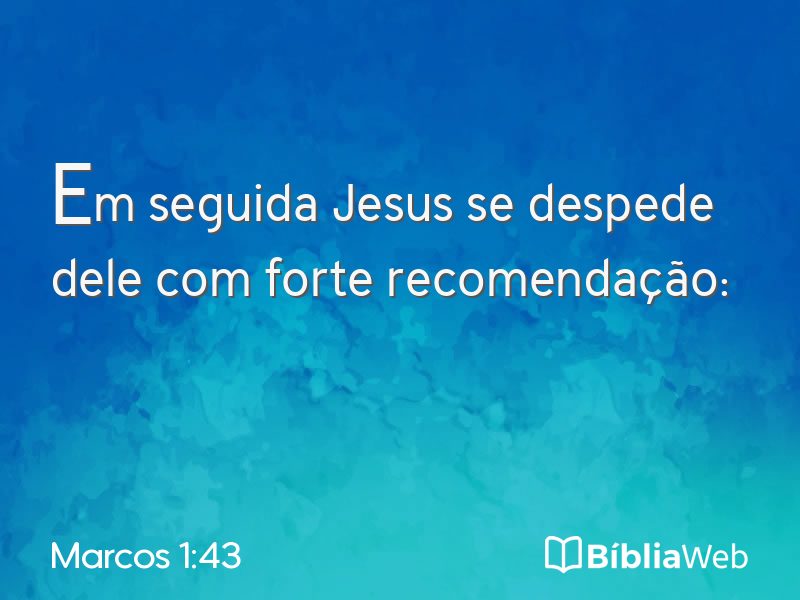 Marcos 1:43 em imagem para compartilhar