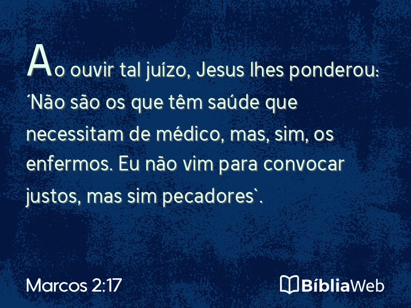 Marcos 2:17 em imagem para compartilhar