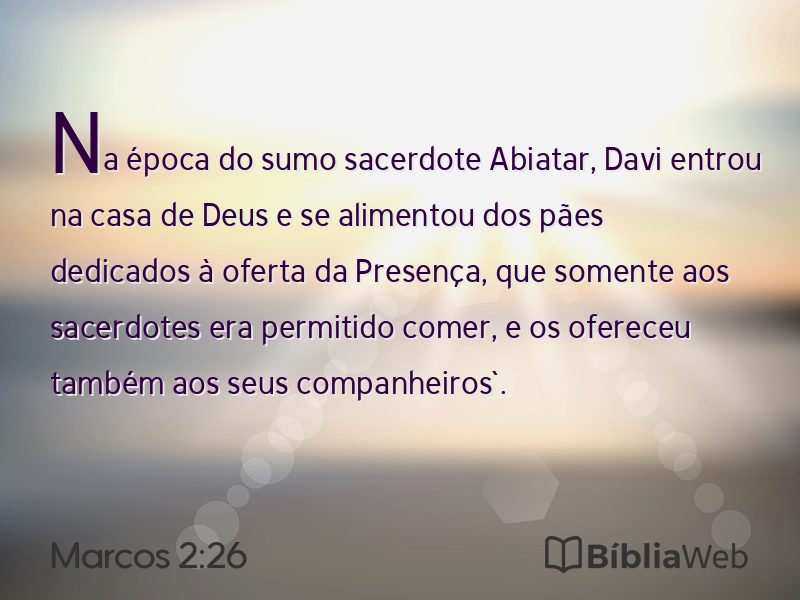 Marcos 2:26 em imagem para compartilhar