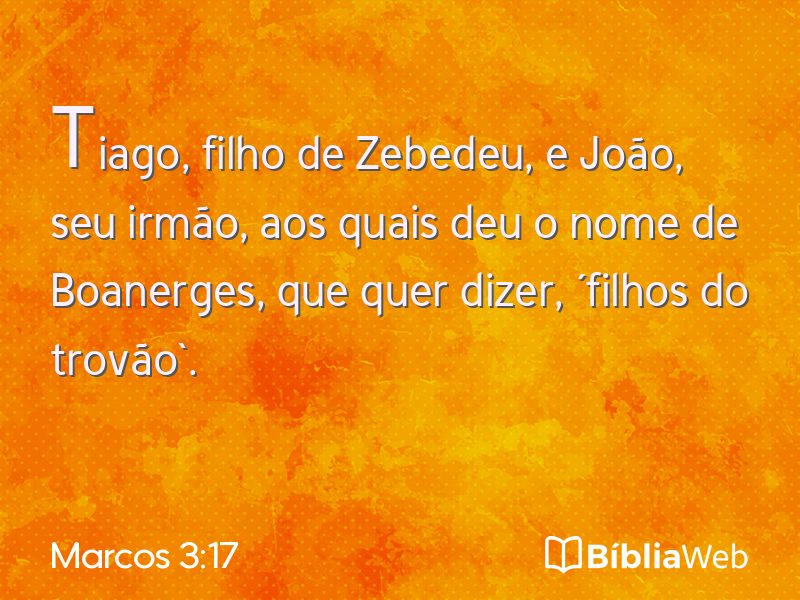 Marcos 3:17 em imagem para compartilhar