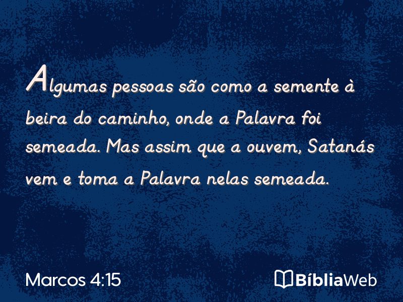 Marcos 4:15 em imagem para compartilhar
